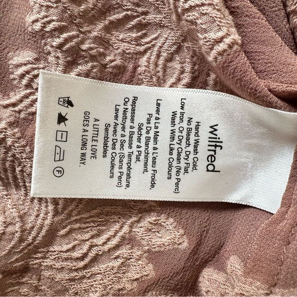 Sz XS Aritzia Wilfred Hemistiche Shirt Dress - Picture 8 of 9